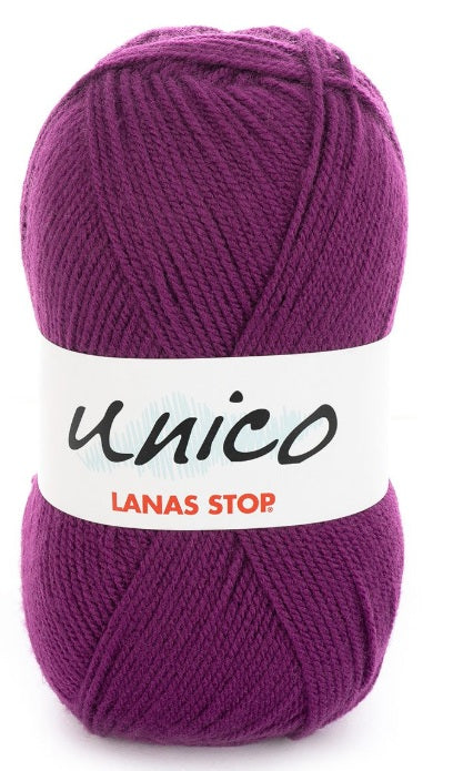 Katia Filato Unico Lanas Stop 100 gr - 266 mt Colore 38 Melanzana
