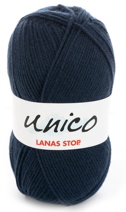 Katia Filato Unico Lanas Stop 100 gr - 266 mt Colore 5 Blu Scuro