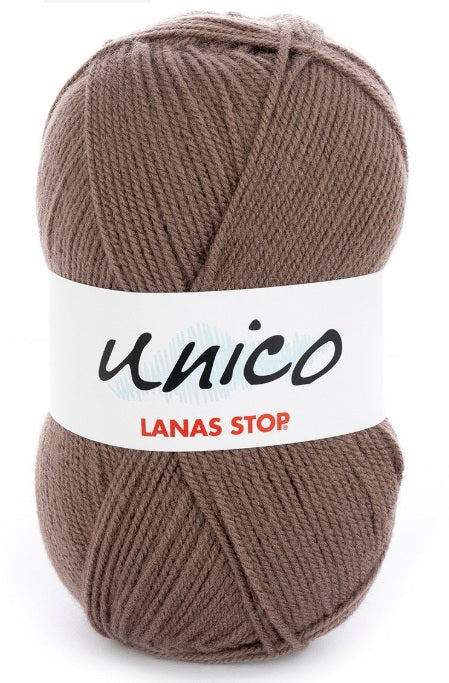 Katia Filato Unico Lanas Stop 100 gr - 266 mt Colore 7 Marrone Capriolo