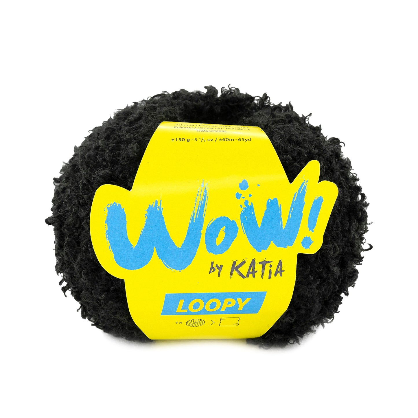 Katia Filato Wow Loppy Colore 153 Nero 150 Grammi