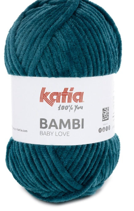 Katia Filato Bambi Colore 338 Smeraldo 100 Grammi