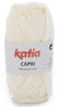 Katia Filato Capri - 100% Cotone Mercerizzato - 50 gr 125 mt - Colore 82051 Panna
