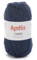Katia Filato Capri - 100% Cotone Mercerizzato - 50 gr 125 mt - Colore 82066 Blu Scuro