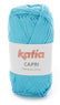 Katia Filato Capri - 100% Cotone Mercerizzato - 50 gr 125 mt - Colore 82101 Turchese