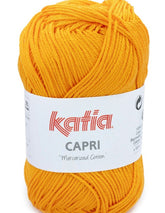 Katia Filato Capri - 100% Cotone Mercerizzato - 50 gr 125 mt - Colore 82192 Giallo Melone