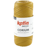 Katia Corium Filato tubolare effetto Cuoio - 100% Poliestere - Colore 101 Senape -