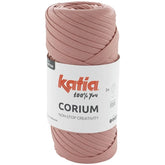 Katia Corium Filato tubolare effetto Cuoio - 100% Poliestere - Colore 104 Rosa