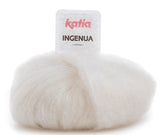 Katia Lana Ingenua - 78% Mohair - 13% Poliammide - 9% Merino - 50 gr 140 mt - Colore 03 Panna