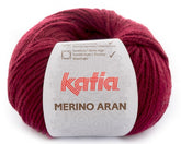 Katia Filato Merino Aran 23 Bordeaux scuro 100 Grammi