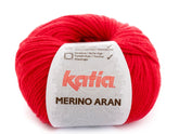 Katia Filato Merino Aran 04 Rosso 100 Grammi