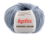 Katia Filato Merino Aran 59 Blu Chiaro 100 Grammi