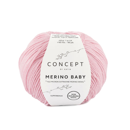 Katia Filato Merino Baby Colore 92 Rosa chiaro 50 Grammi