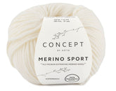 Katia Filato Basic Merino Sport - 100% Merino Extrafine - Colore 03 Panna