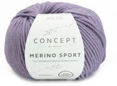 Katia Filato Basic Merino Sport - 100% Merino Extrafine - Colore 70 Lavanda