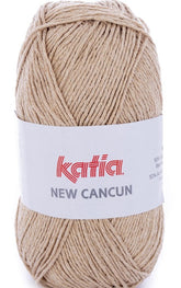 Katia Filato Cotone New Cancun - 50% Acrilico - 50% Cotone - Colore 52 Marrone molto Chiaro