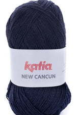 Katia Filato Cotone New Cancun - 50% Acrilico - 50% Cotone - Colore 56 Nero