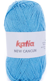 Katia Filato Cotone New Cancun - 50% Acrilico - 50% Cotone - Colore 64 Turchese