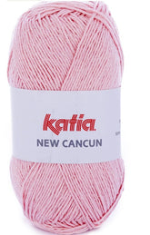 Katia Filato Cotone New Cancun - 50% Acrilico - 50% Cotone - Colore 84 Rosa Chiaro