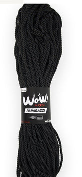 Katia WOW Paparazzi Cordone brillante per Borse - 80% Poliestere - 20% Cotone - Colore Grigio 302 Nero