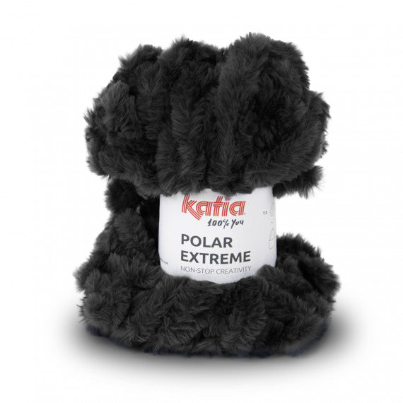 Katia Filato Polar Extreme 100% Poliestere Colore Nero 202 - 300 grammi / 30 metri
