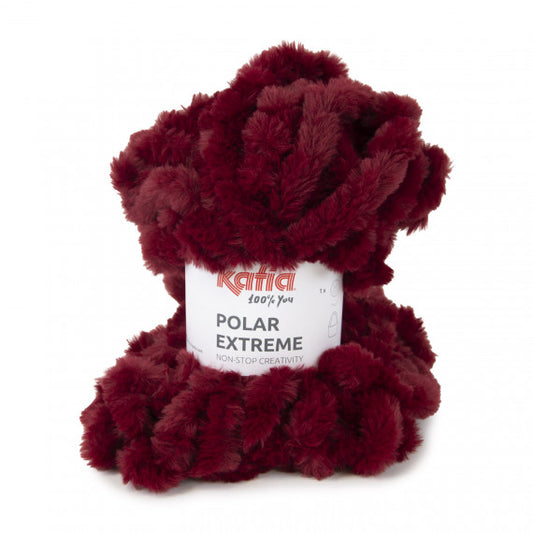 Katia Filato Polar Extreme 100% Poliestere Colore Bordeaux 207 - 300 grammi / 30 metri