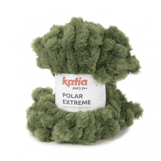 Katia Filato Polar Extreme 100% Poliestere Colore Verde Militare 200 - 300 grammi / 30 metri