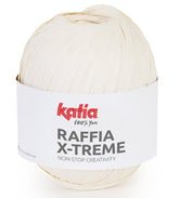 Katia Filato Raffia X-Treme 100 gr - 120 mt Colore 101 Panna