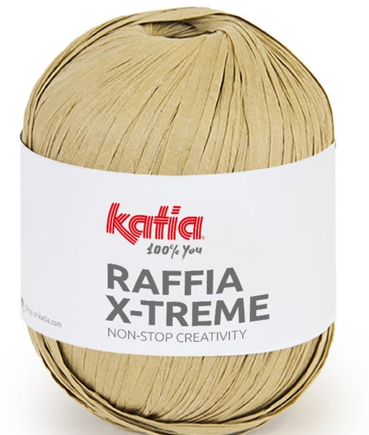 Katia Filato Raffia X-Treme 100 gr - 120 mt Colore 105 Verde Oliva