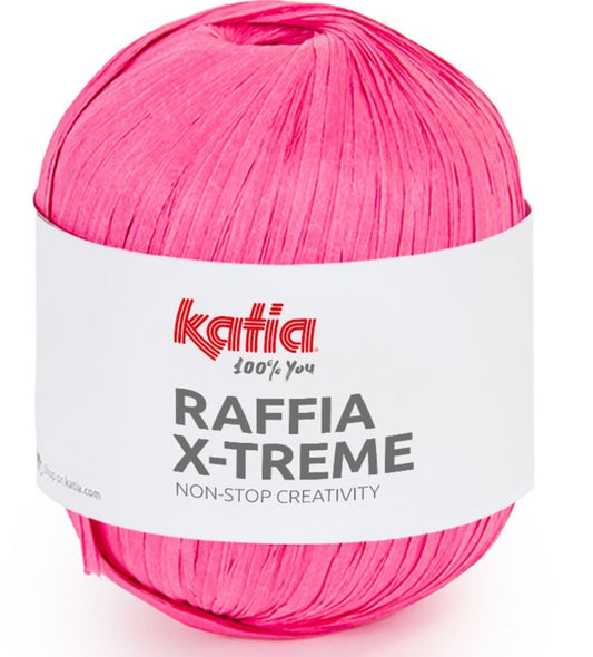 Katia Filato Raffia X-Treme 100 gr - 120 mt Colore 106 Fucsia