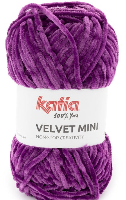 Katia Filato Velvet Mini Colore 226 Viola Scuro