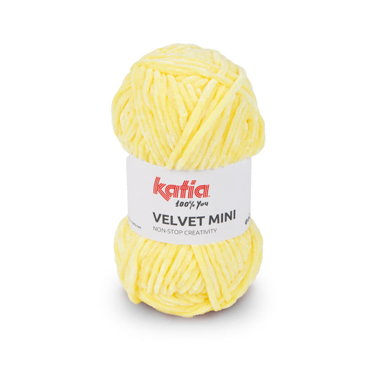 Katia Filato Velvet Mini Colore 201 Giallo pastello 50 Grammi