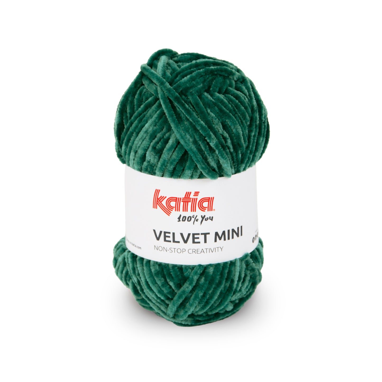 Katia Filato Velvet Mini Colore 205 Verde abete 50 Grammi