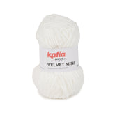 Katia Filato Velvet Mini Colore 221 Bianco 50 Grammi