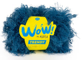 Katia Filato WOW Teddy Effetto Peluche Arricciato Colore 300 Blu