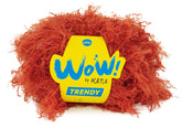 Katia Filato WOW Teddy Effetto Peluche Arricciato Colore 304 Arancione