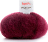 Katia Lana Ingenua - 78% Mohair - 13% Poliammide - 9% Merino - 50 gr 140 mt - Colore 18 Bordeaux