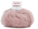 Katia Lana Ingenua - 78% Mohair - 13% Poliammide - 9% Merino - 50 gr 140 mt - Colore 60 Rosa Perlato