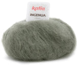Katia Lana Ingenua - 78% Mohair - 13% Poliammide - 9% Merino - 50 gr 140 mt - Colore 68 Kaki