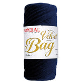 Mondial Velvet Bag -  90% Microfibra di Poliestere e 10% Elastan - 200 Gr 40 Mt - Colore 320 Blu