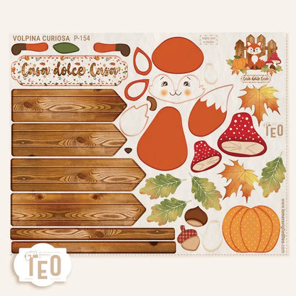Pannello Teo Collezione Autunno P-154 Volpina Curiosa