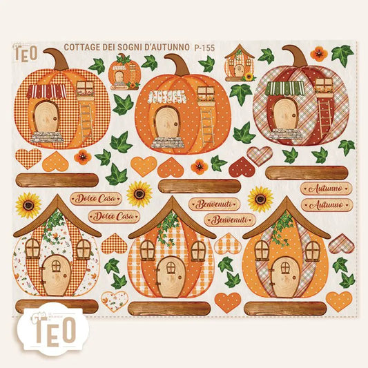 Pannello Teo Collezione Autunno P-155 Cottage Dei Sogni D’Autunno