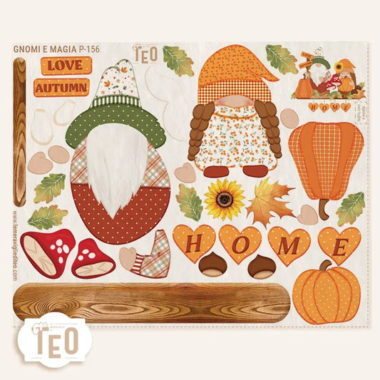 Pannello Teo Collezione Autunno P-156 Gnomi e Magia
