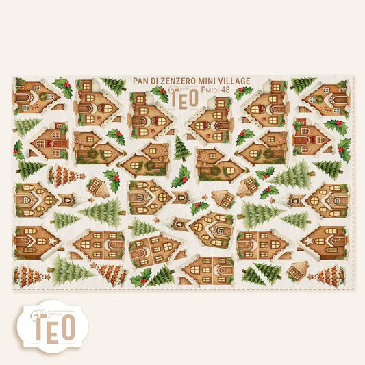 Pannello Teo Collezione Natale P-Midi-48 Pan Di Zenzero Mini Village