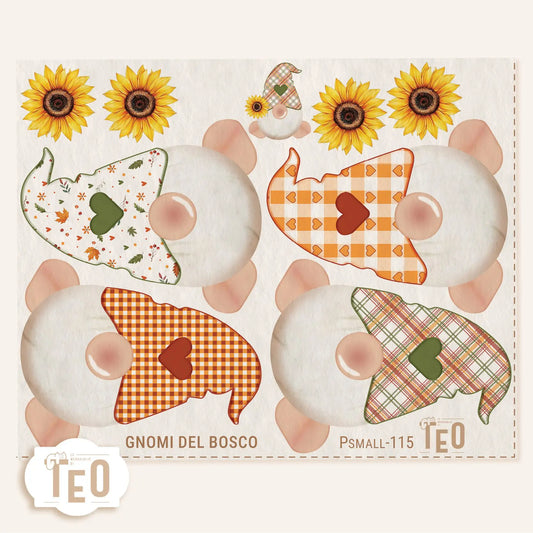 Pannello Teo Collezione Autunno P-Small-115 Gnomi Del Bosco