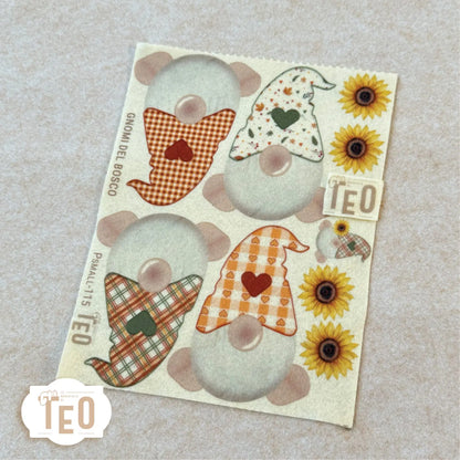 Pannello Teo Collezione Autunno P-Small-115 Gnomi Del Bosco