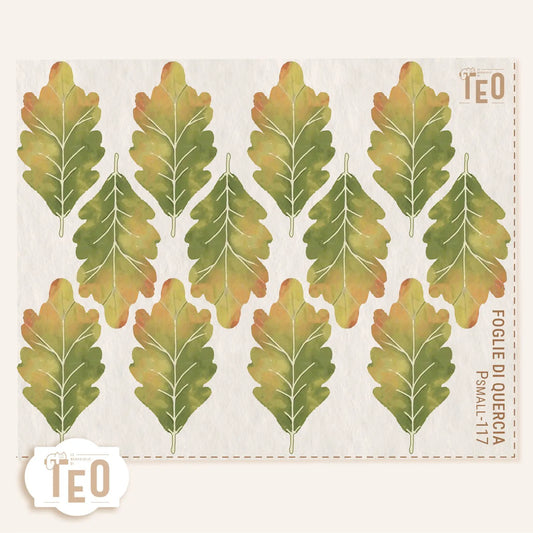 Pannello Teo Collezione Autunno P-Small-117 Foglie Di Quercia