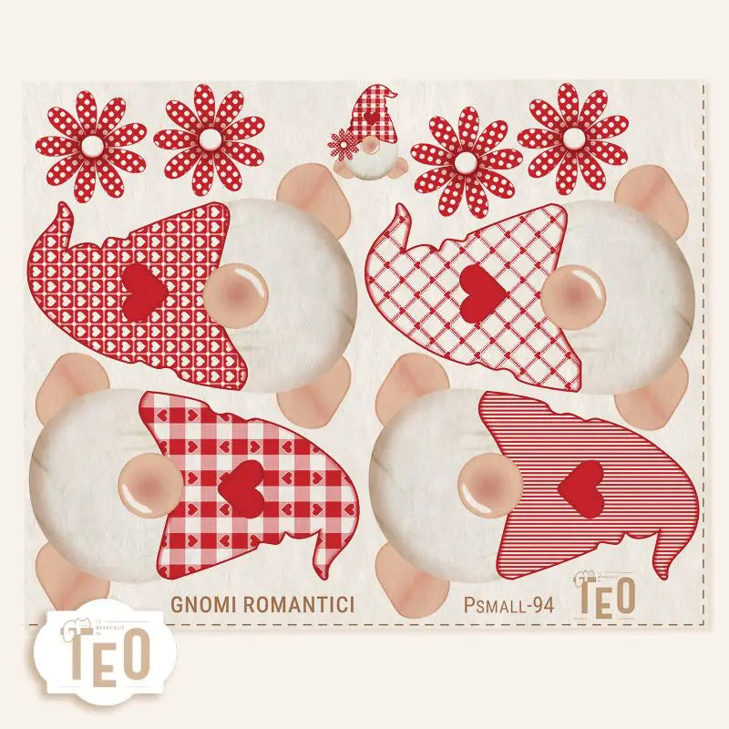 Pannello Teo Collezione Natale P-Small-94 Gnomi Romantici
