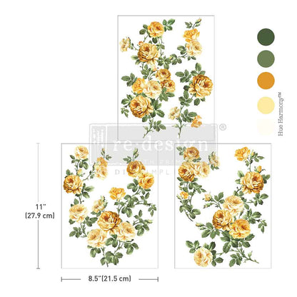 Re Design Decor Transfer Boutique De Provence 3 Fogli 21,5 X 28 cm