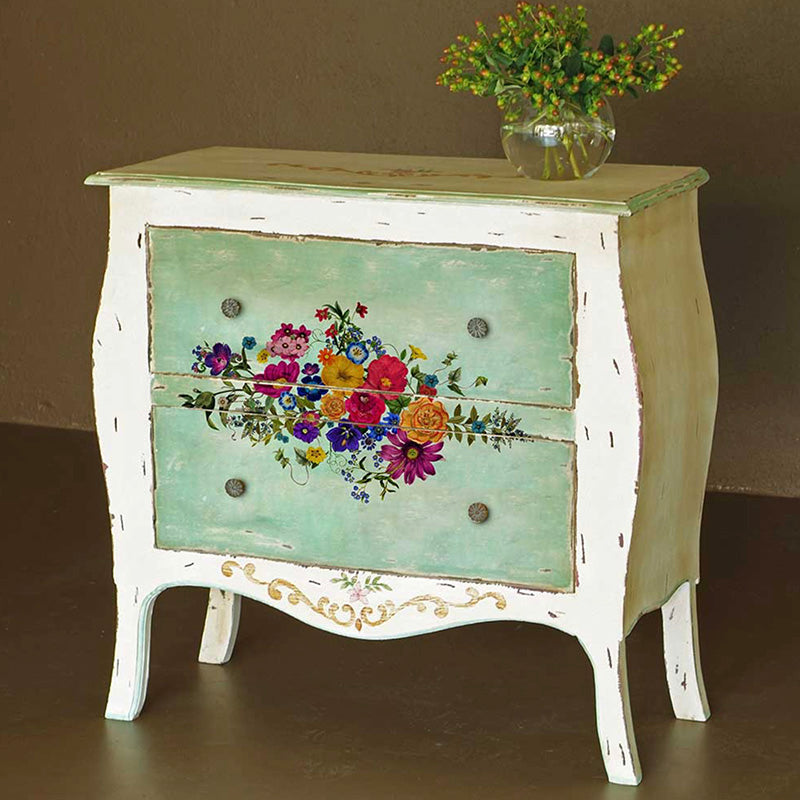 Re Design Decor Transfer Floral Kiss 3 Fogli 21,5 X 28 cm