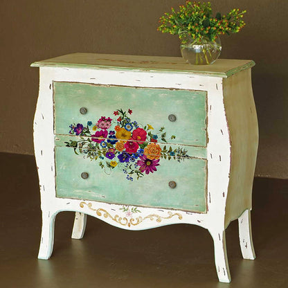 Re Design Decor Transfer Floral Kiss 3 Fogli 21,5 X 28 cm